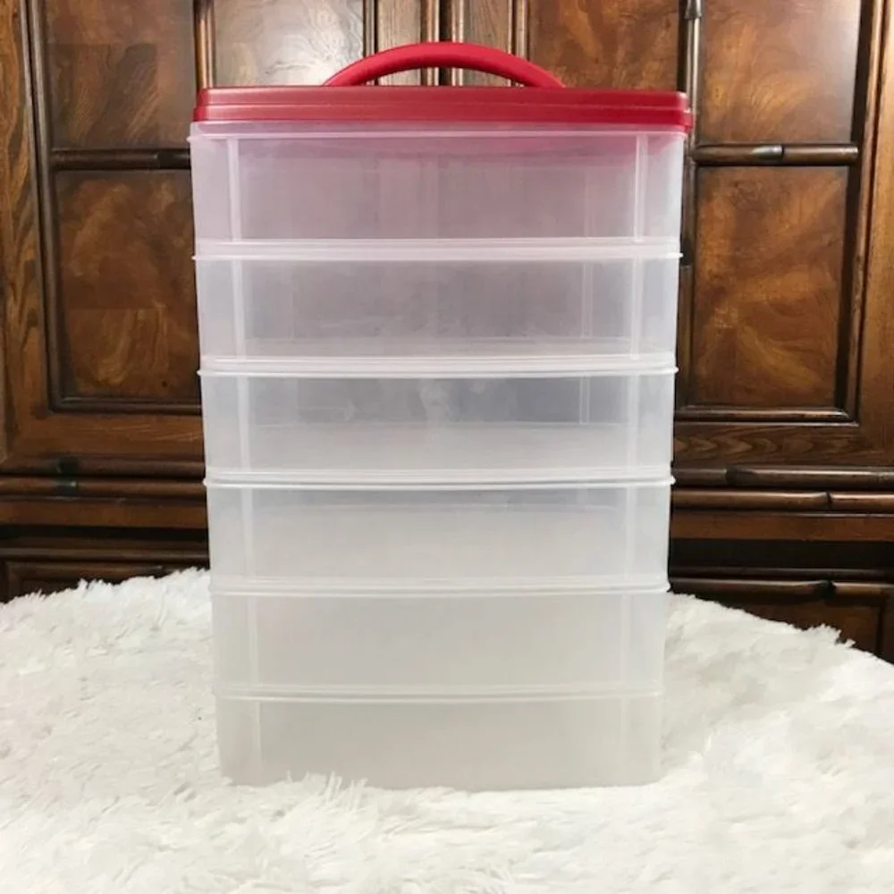 Foam Ball Beads and Stackable Click Lock 6 Compartment Storage Carrier Set